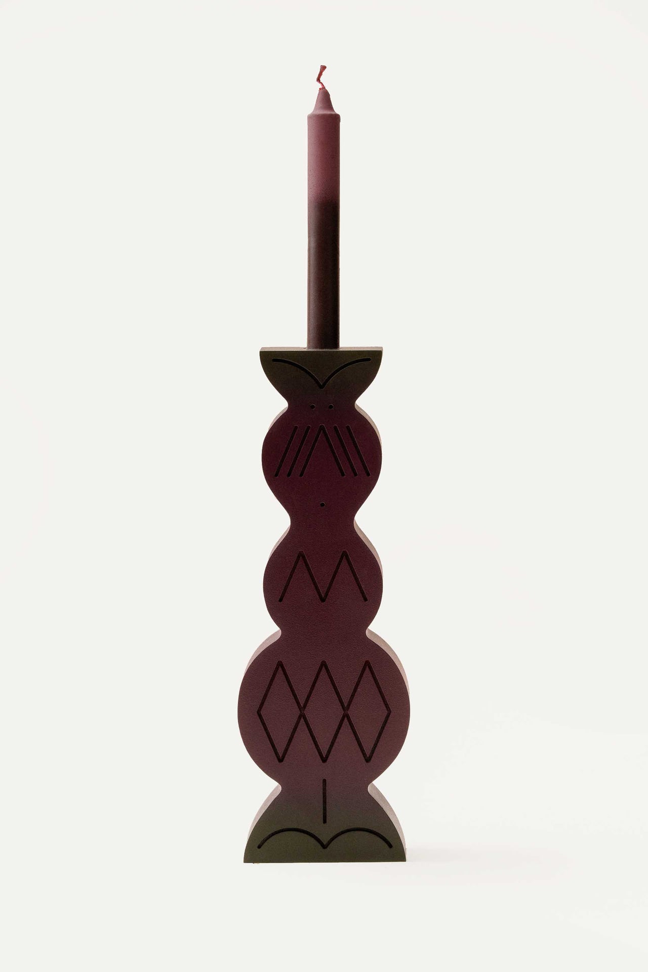 LUDISM pressed wood Boruta figurine – inspired by Slavic trickster, candle holder, incense burner, made in Poland.