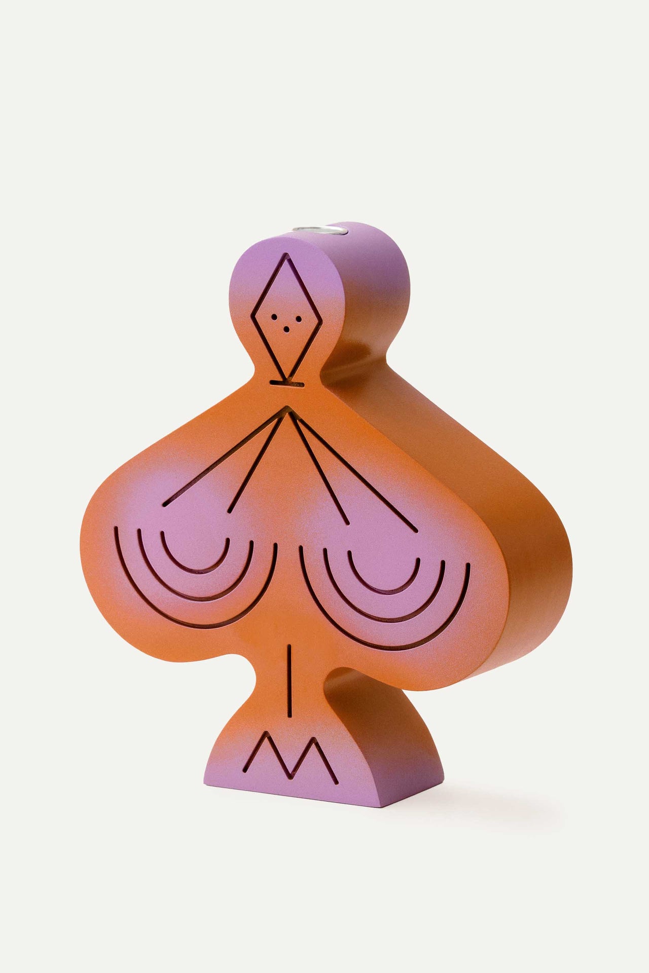 Pressed wood figurine by LUDISM – Spring Equinox Goddess, candle holder, incense burner, made in Poland.