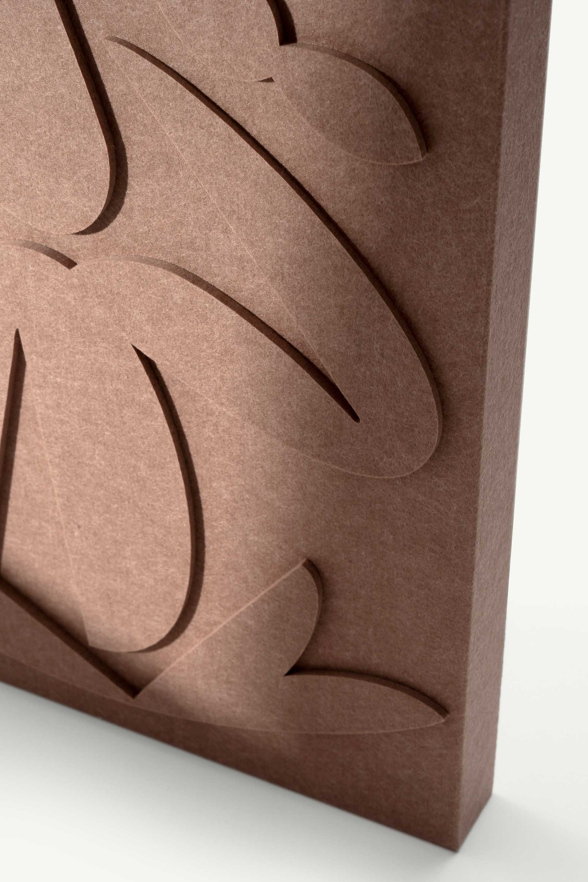 Sawa acoustic relief by LUDISM x Bafeo – sound-absorbing wall panel, designed and made in Poland.
