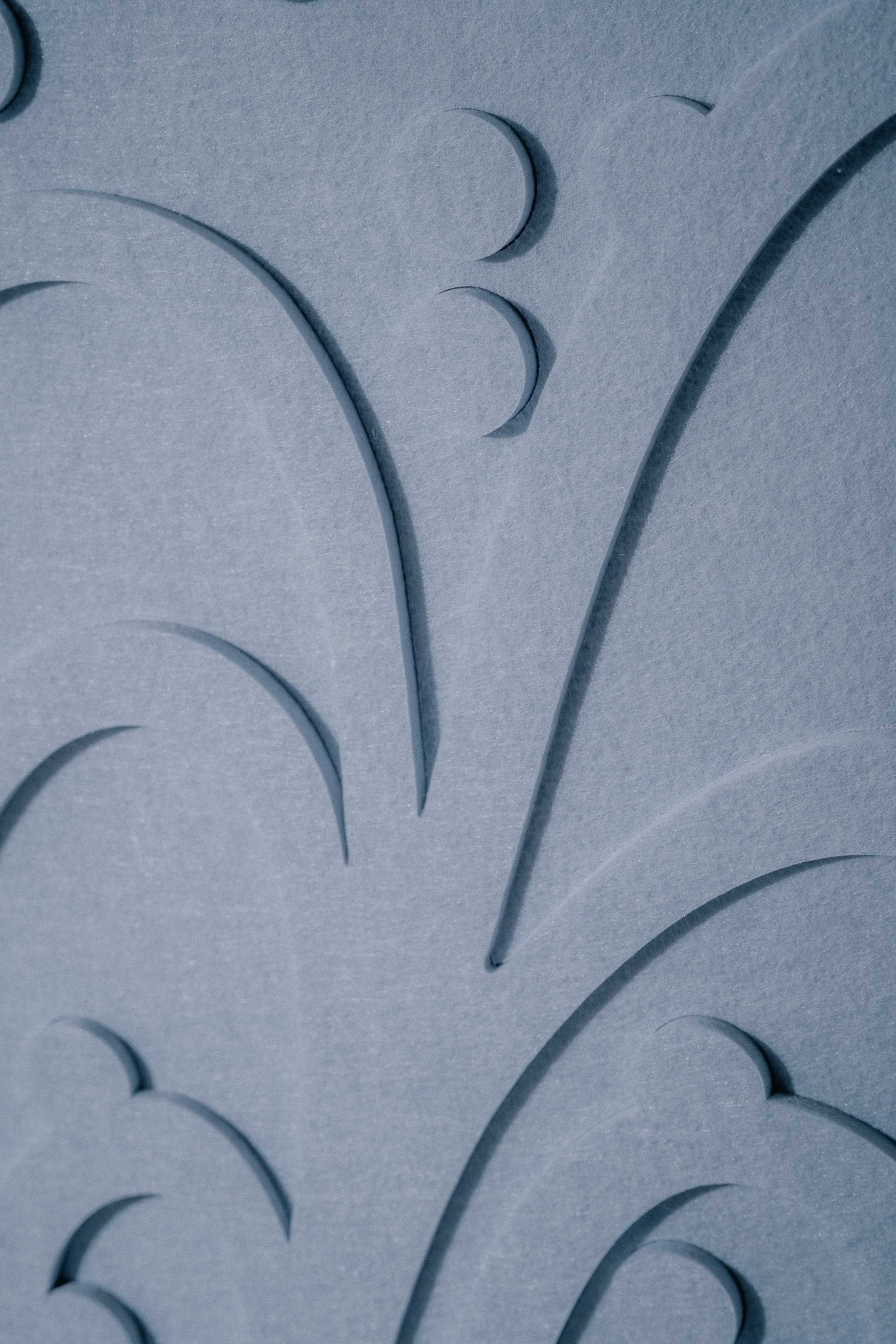 LUDISM x Bafeo acoustic panel inspired by springs and rusałki – symbols of healing and fertility.
