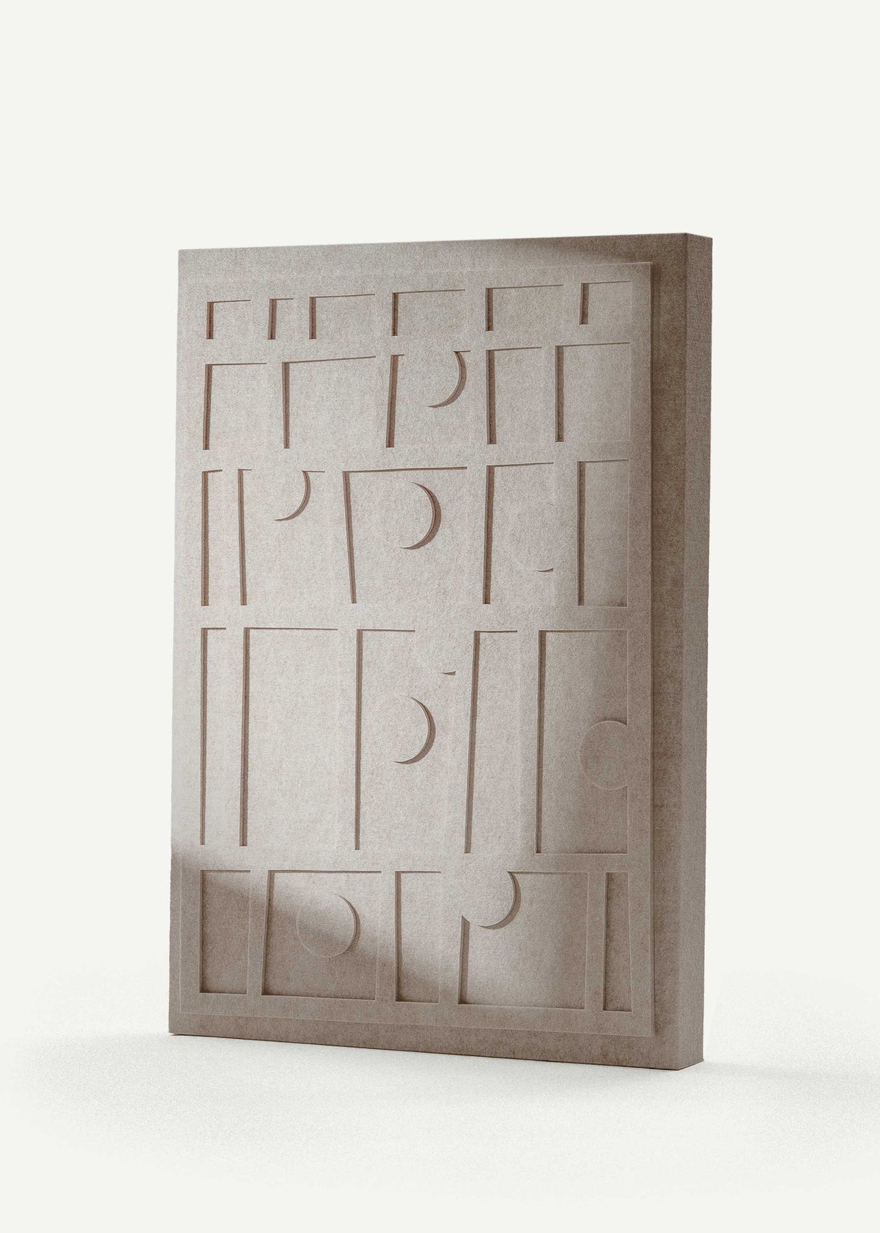 “Len” acoustic panel by LUDISM x Bafeo – visual meets functional, inspired by Slavic fertility symbolism.