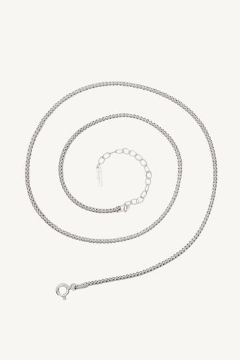 Srebrny Łańcuszek Oval